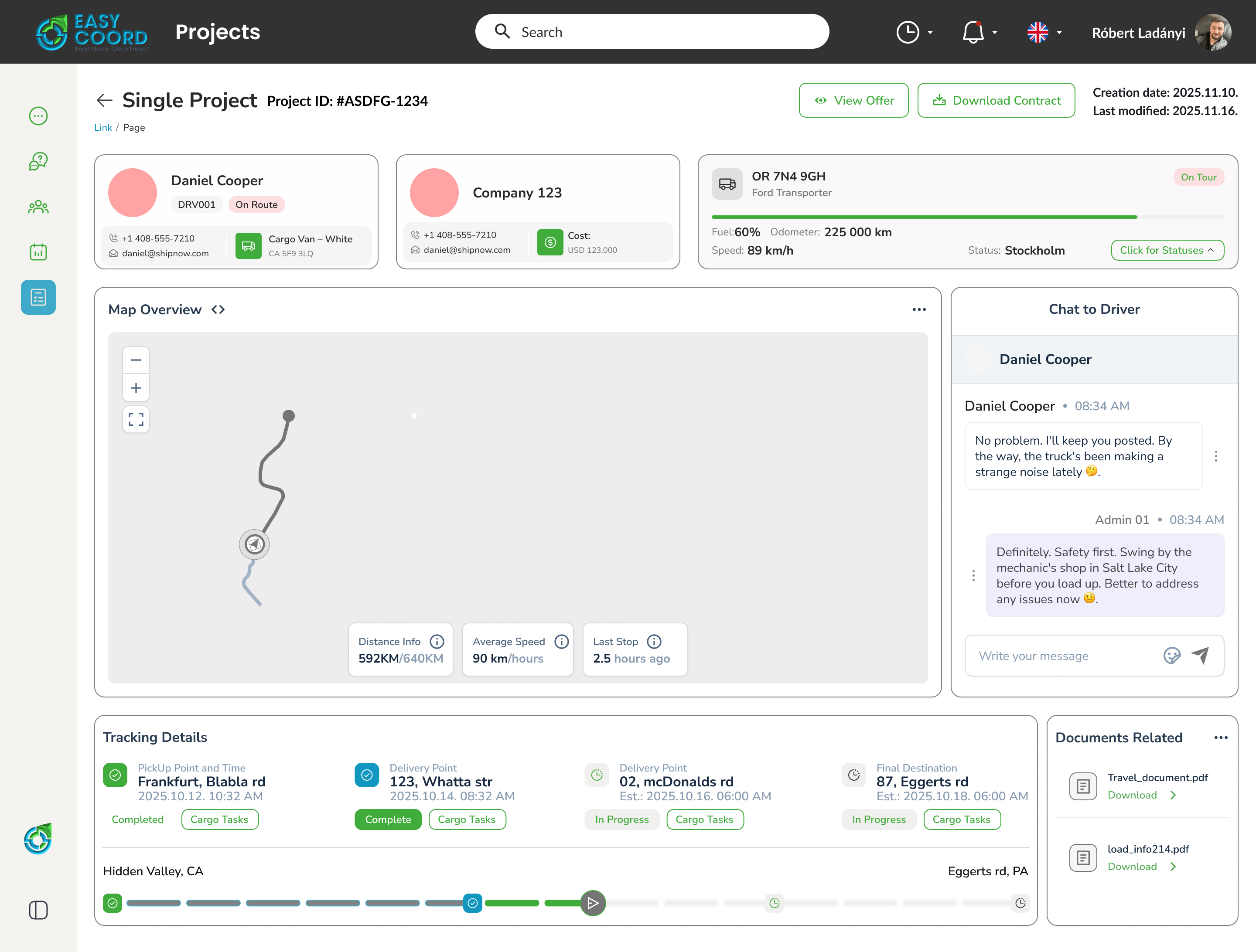 Intelligens Fuvarszervezés